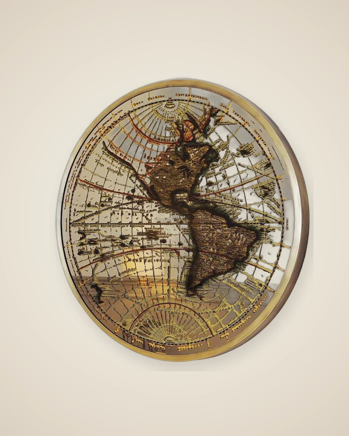 Kartentisch mit Metallrahmen — TUTA — 2