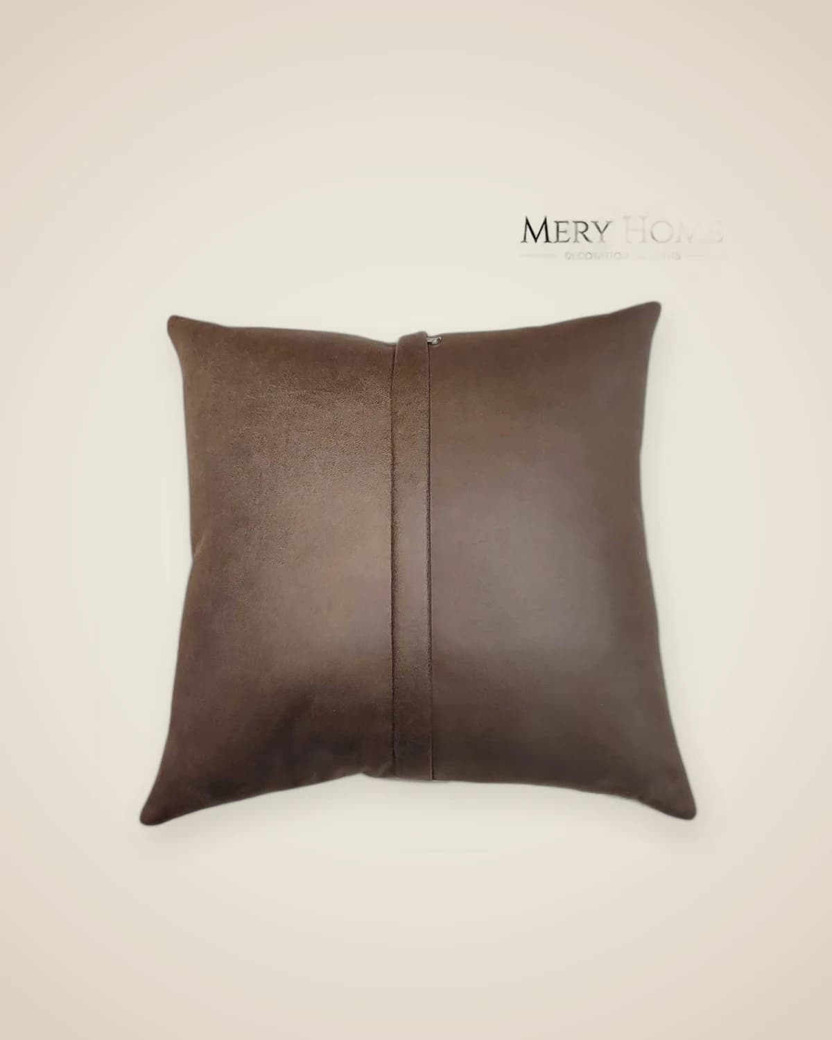 Mora, gemustertes Patchwork-Wurfkissen aus Naturleder – mit Reißverschluss gefülltes, farbenfrohes Dekokissen (45 x 45 cm) — TUTA — 6