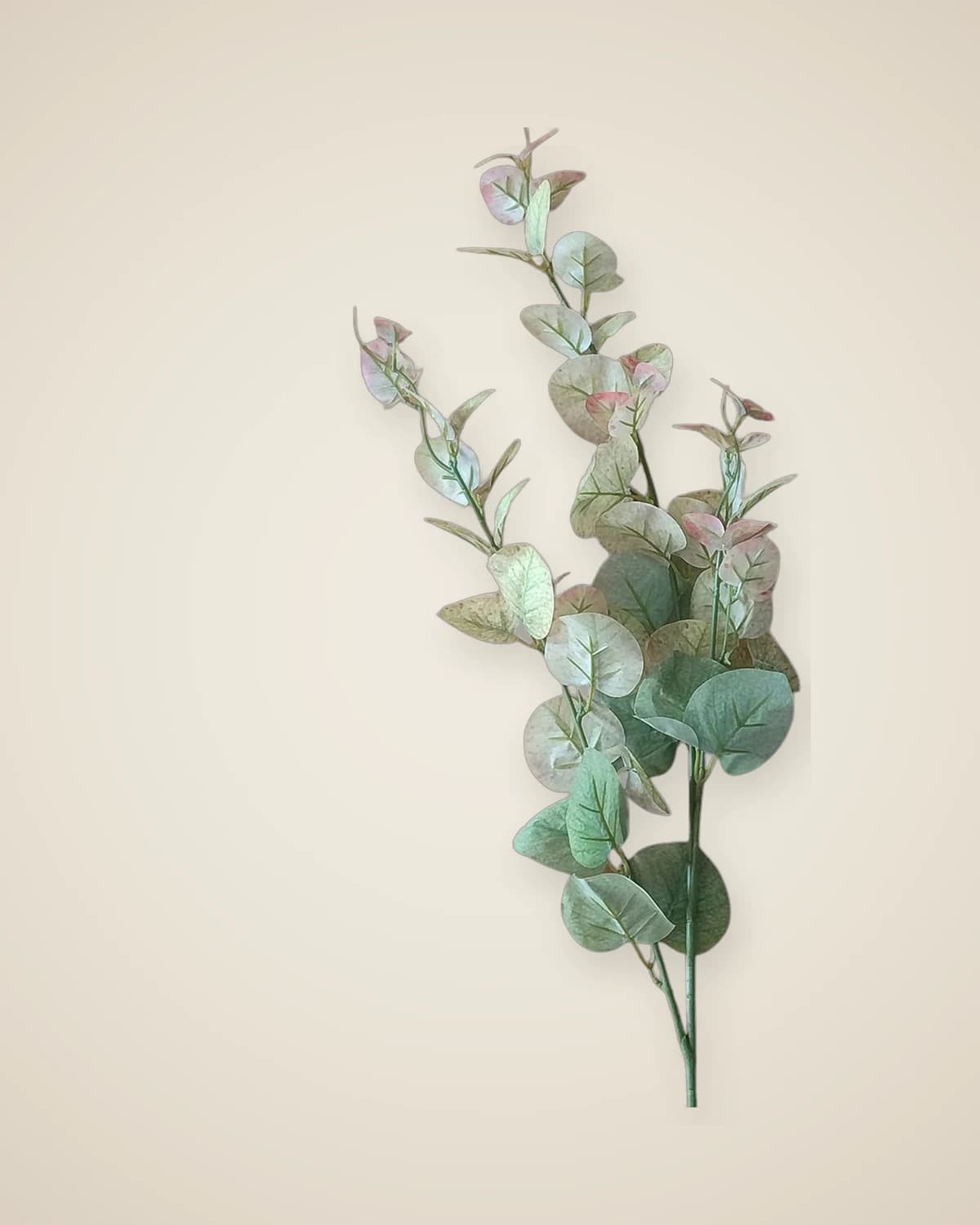 Утренний бриз, искусственная ветка цветущего персика (зеленая) — TUTA — 3