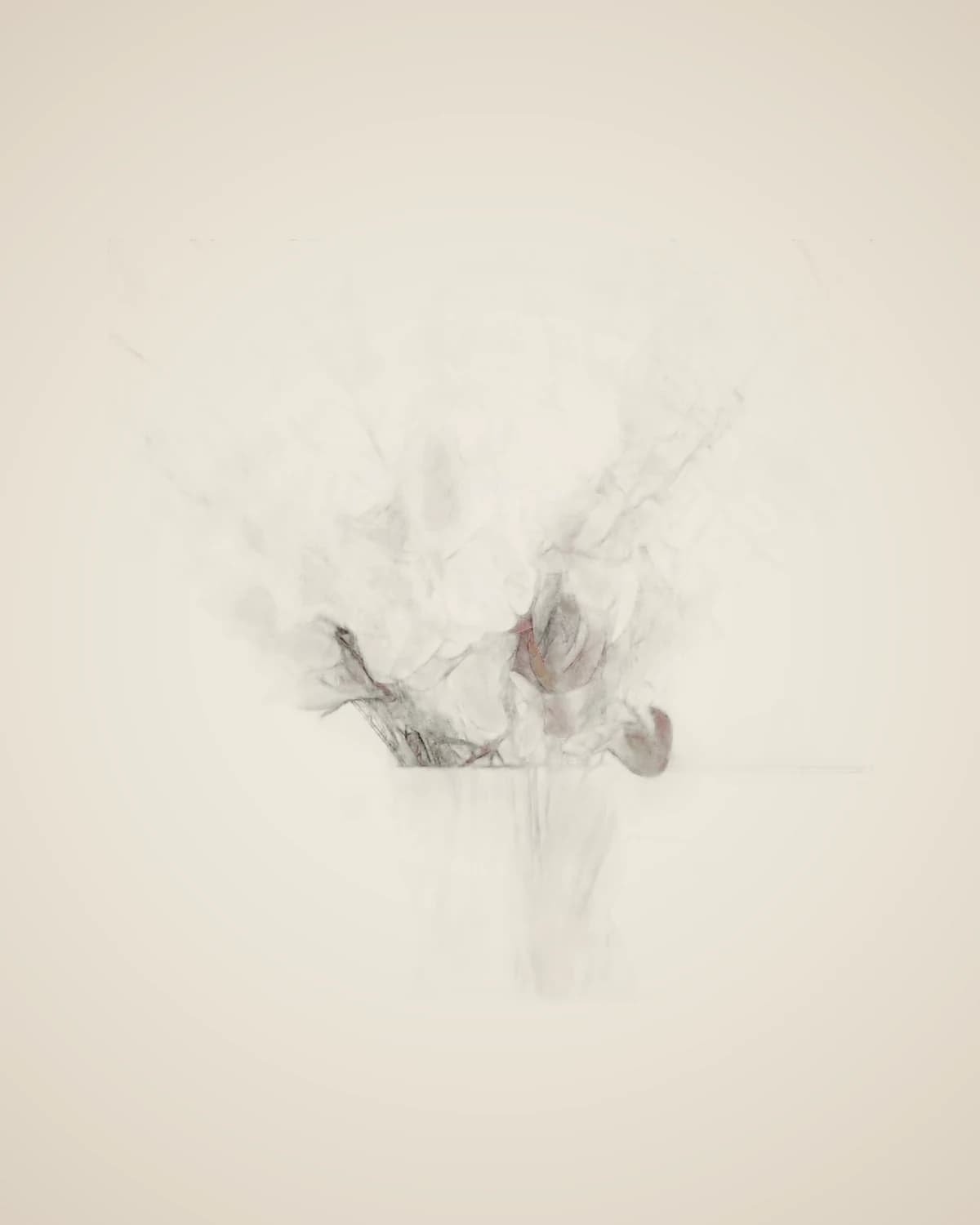 Утренний бриз, искусственная ветка цветущего персика (зеленая) — TUTA — 6