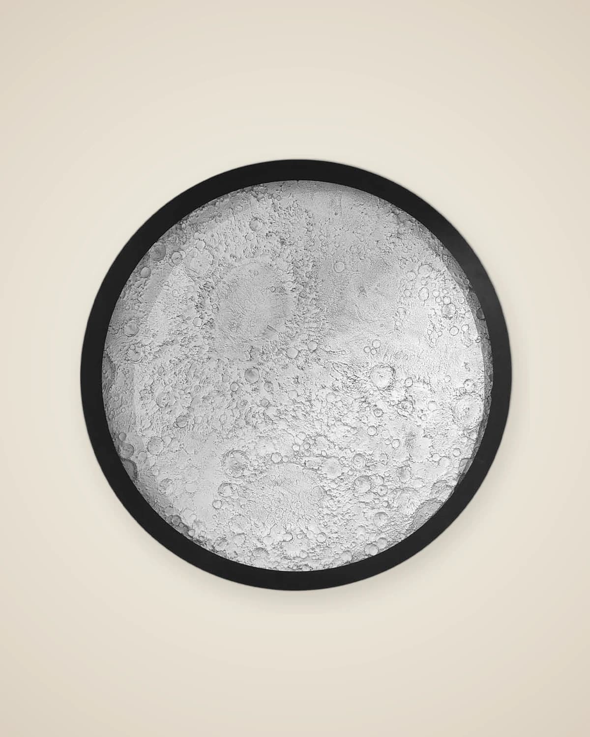 Dekoratives, beleuchtetes, dreidimensionales 145 cm großes Wandgemälde mit Neil-Moon-Thema — TUTA — 2