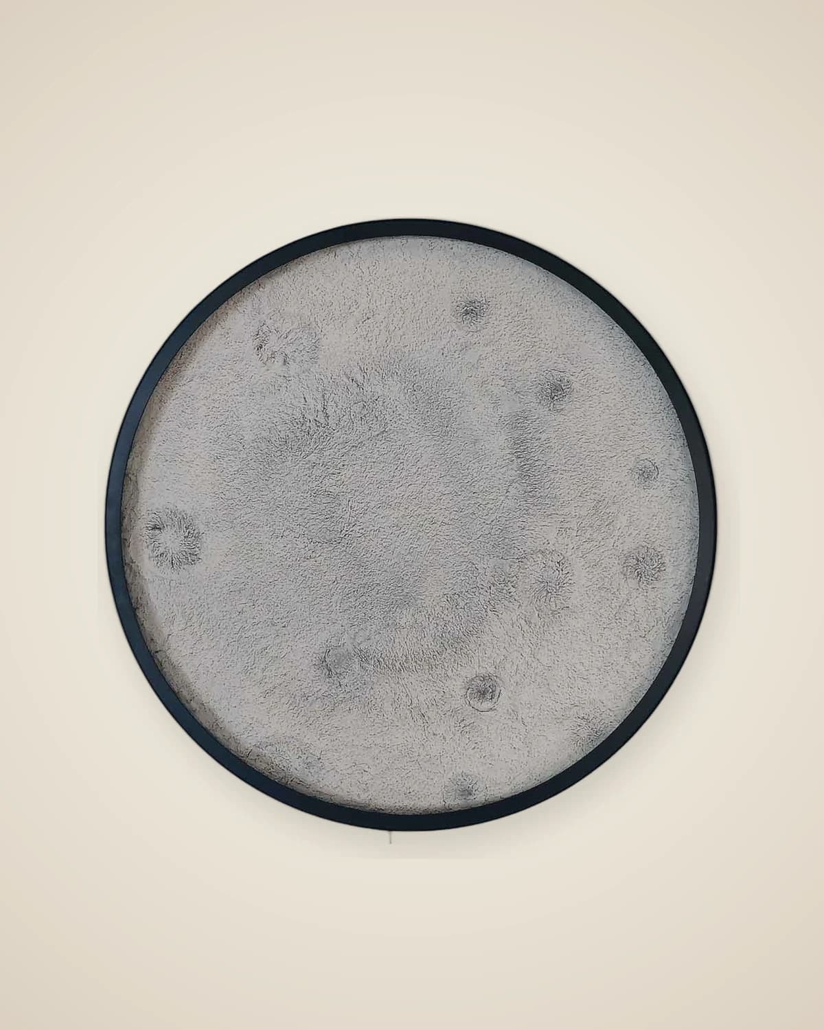 Dekoratives, beleuchtetes, dreidimensionales 80-cm-Wandgemälde mit Neil-Moon-Motiv — TUTA — 2