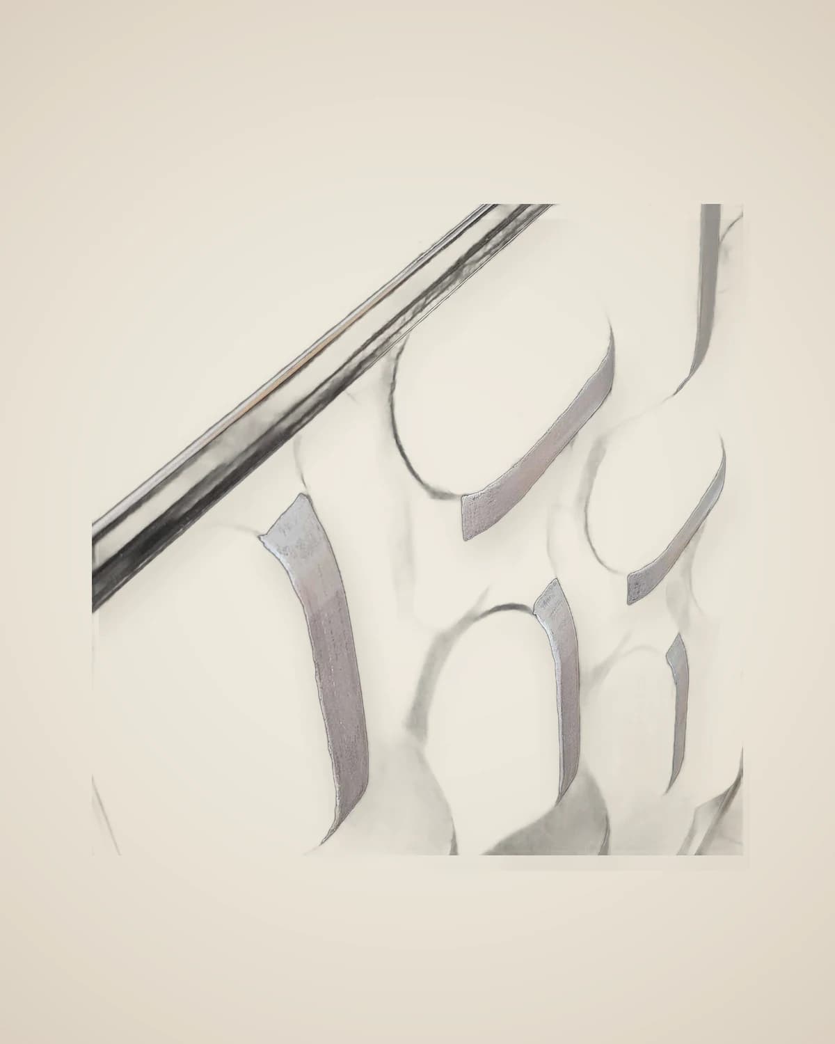 Noir Pulse – Modernes geprägtes dekoratives Gemälde (Gold) 90x90 cm — TUTA — 6