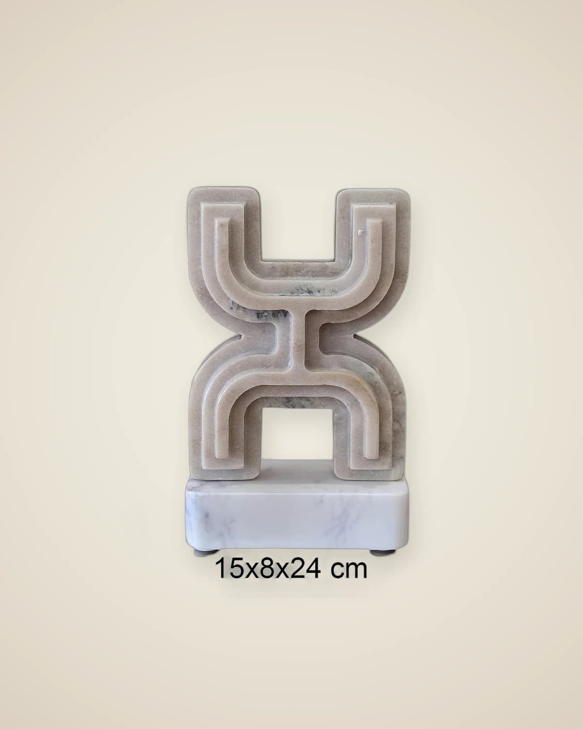 Декоративный объект из мрамора оникса 15x8x24 — TUTA — 3