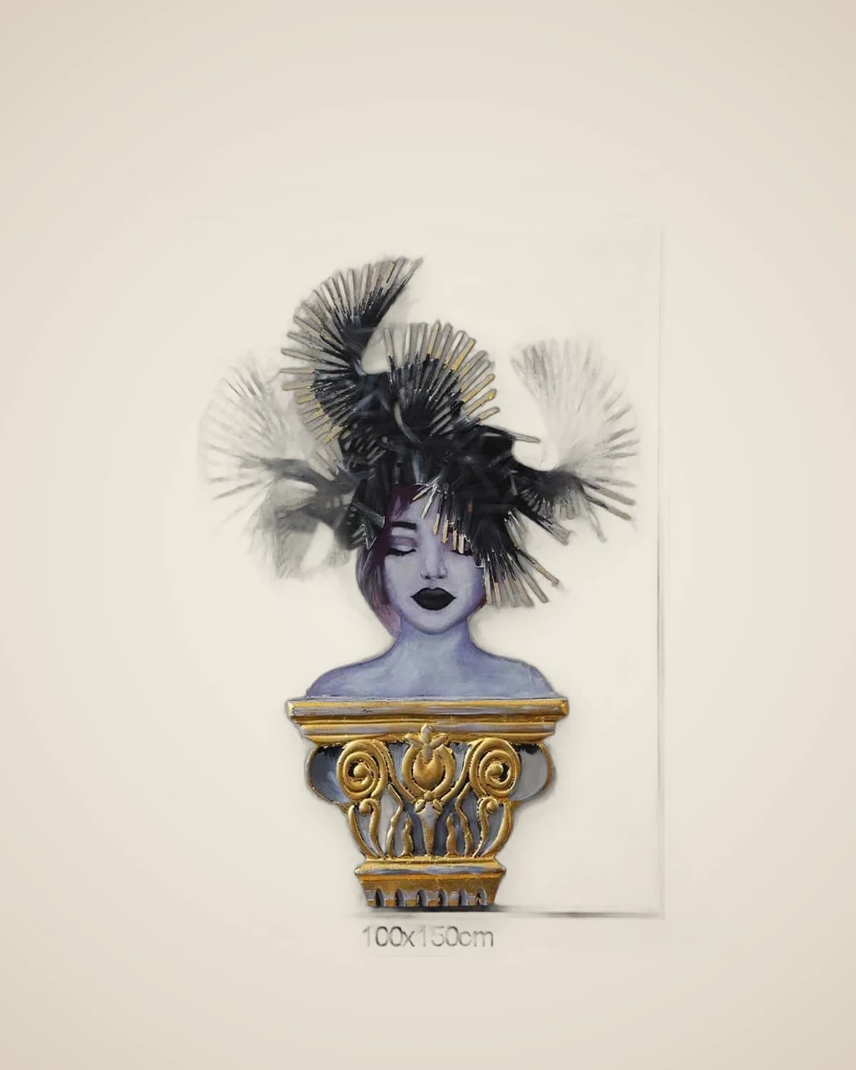 Dekoratives Gemälde mit Privilegien-Frau-Motiv — TUTA — 4