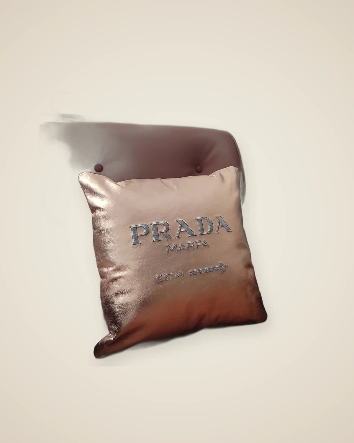 Proof Original dekoratives Kissen aus Leder — TUTA — 3