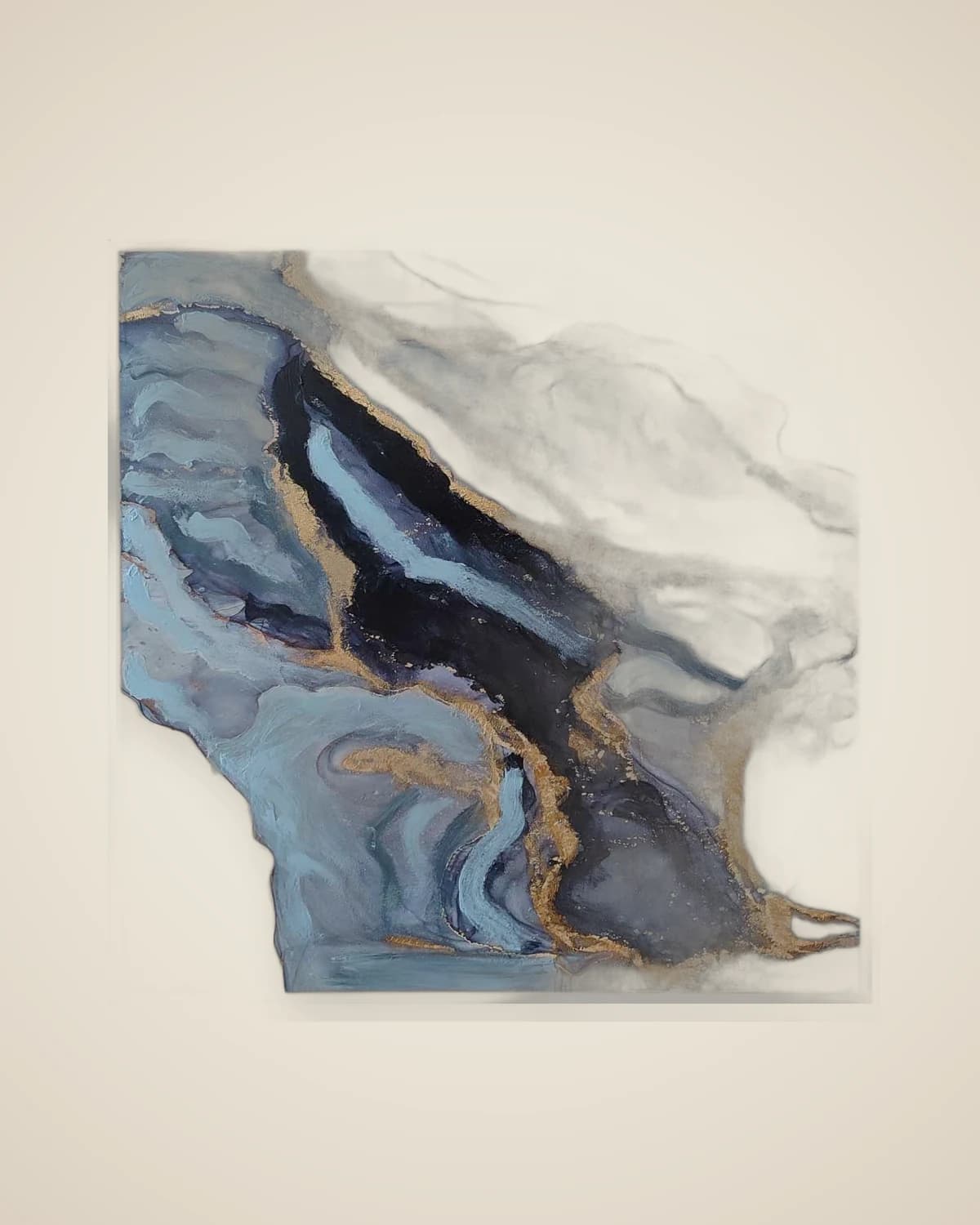 Strukturierte Malerei mit Quarzölfarbe — TUTA — 2