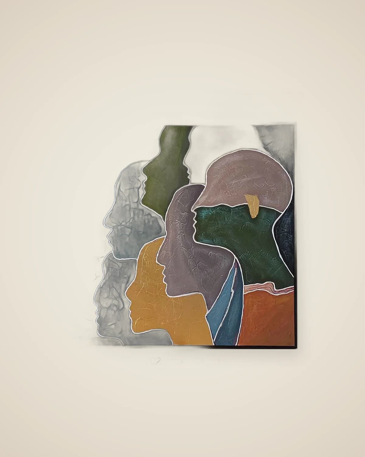 Dekoratives Luxusgemälde mit Regenbogenkopf — TUTA — 4