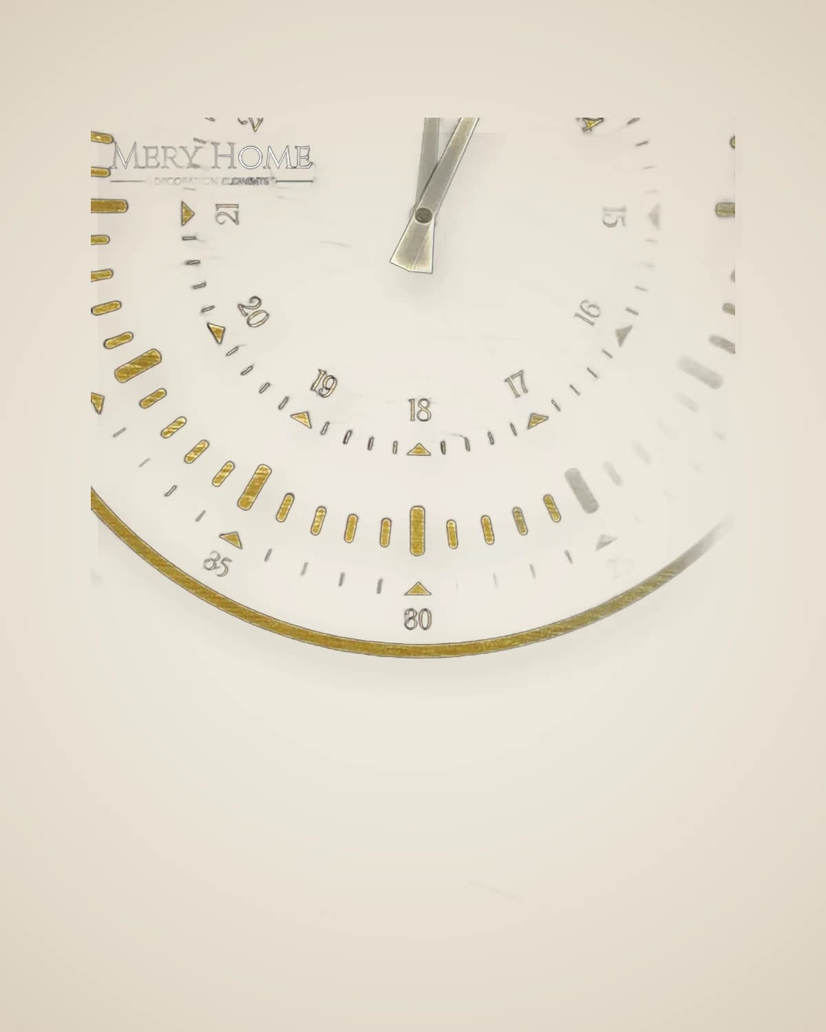 Zufällige große Holzrahmen-Wanduhr mit Gemälde — TUTA — 5