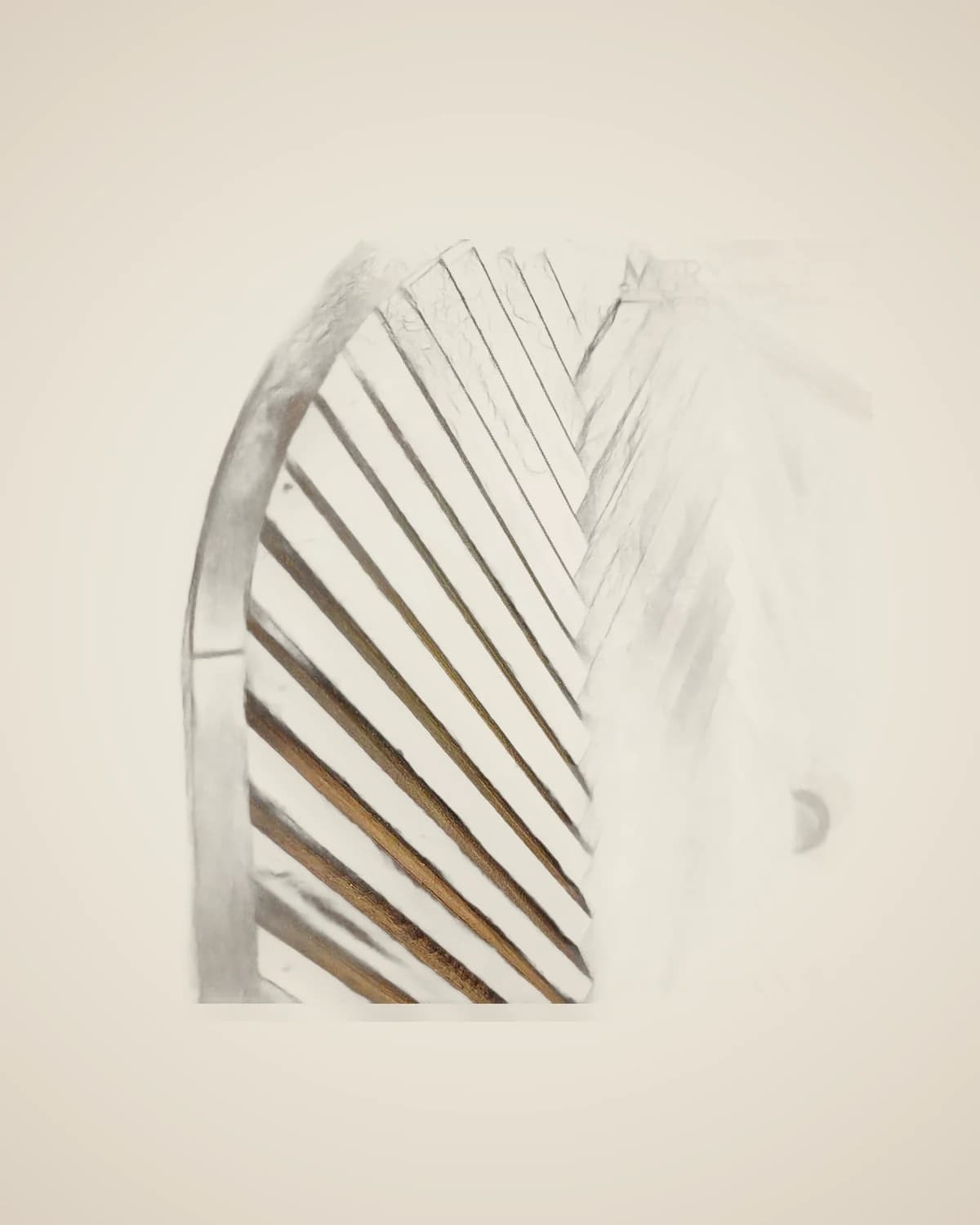 Retro-Craft-Konsole aus gestreiftem Holz — TUTA — 5