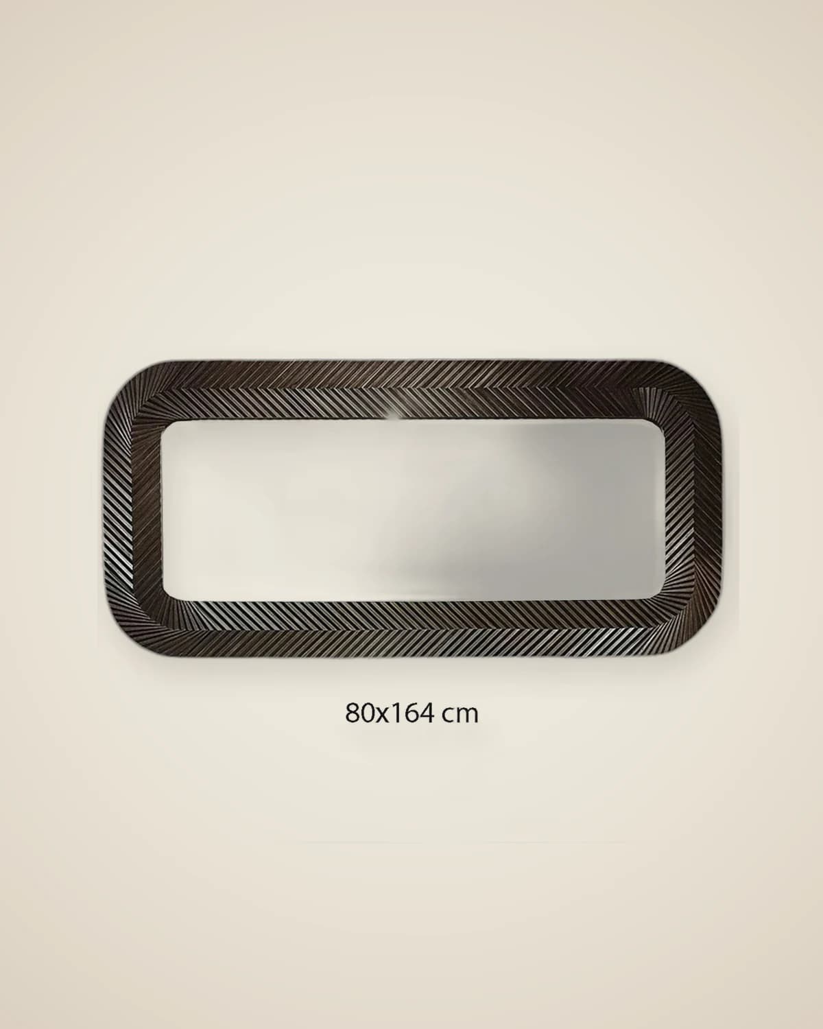 Полосатое деревянное зеркало в стиле ретро — TUTA — 4