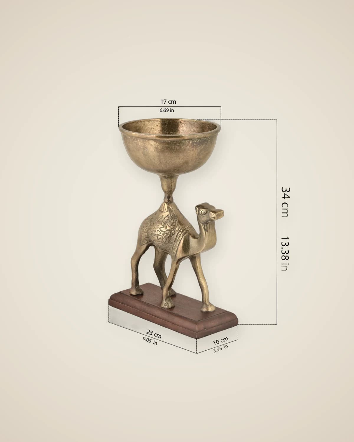 Rose Antik Bronze Luxus Schale mit Kamelnüssen — TUTA — 3