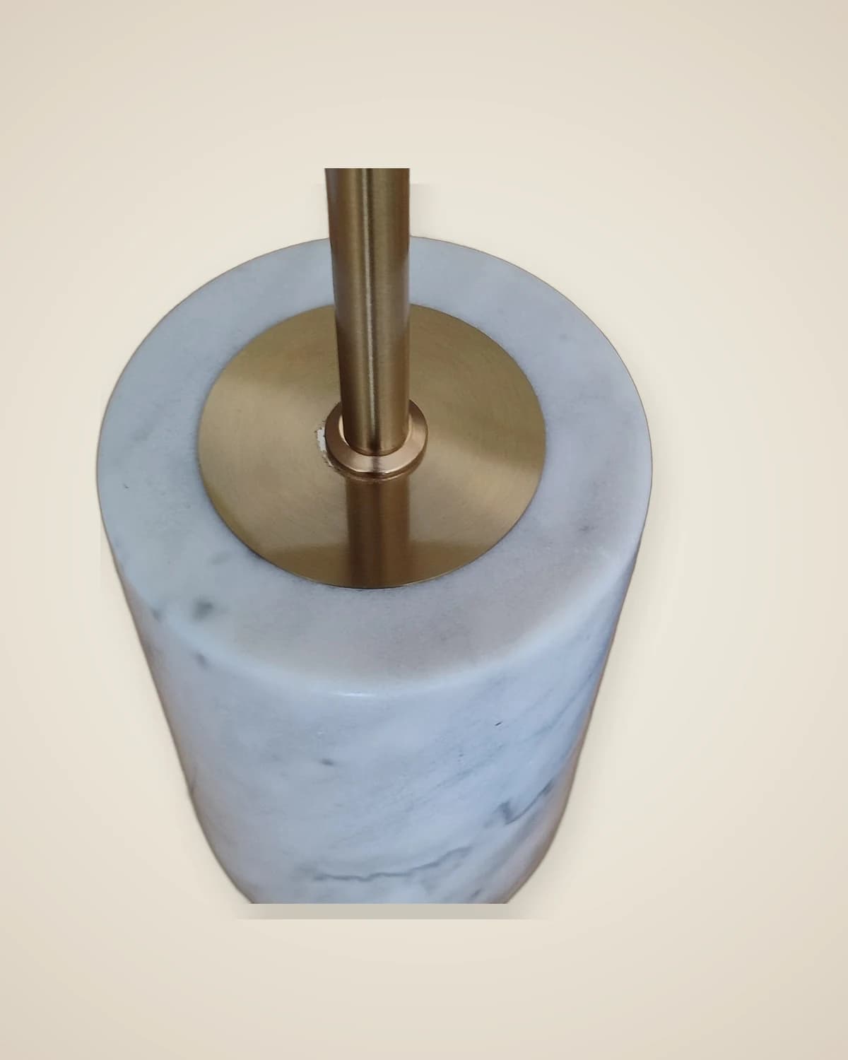 Ruvoo Metallmechanismus auf Echtmarmorbasis, verspiegelter dekorativer Beistelltisch und Stehlampe — TUTA — 6