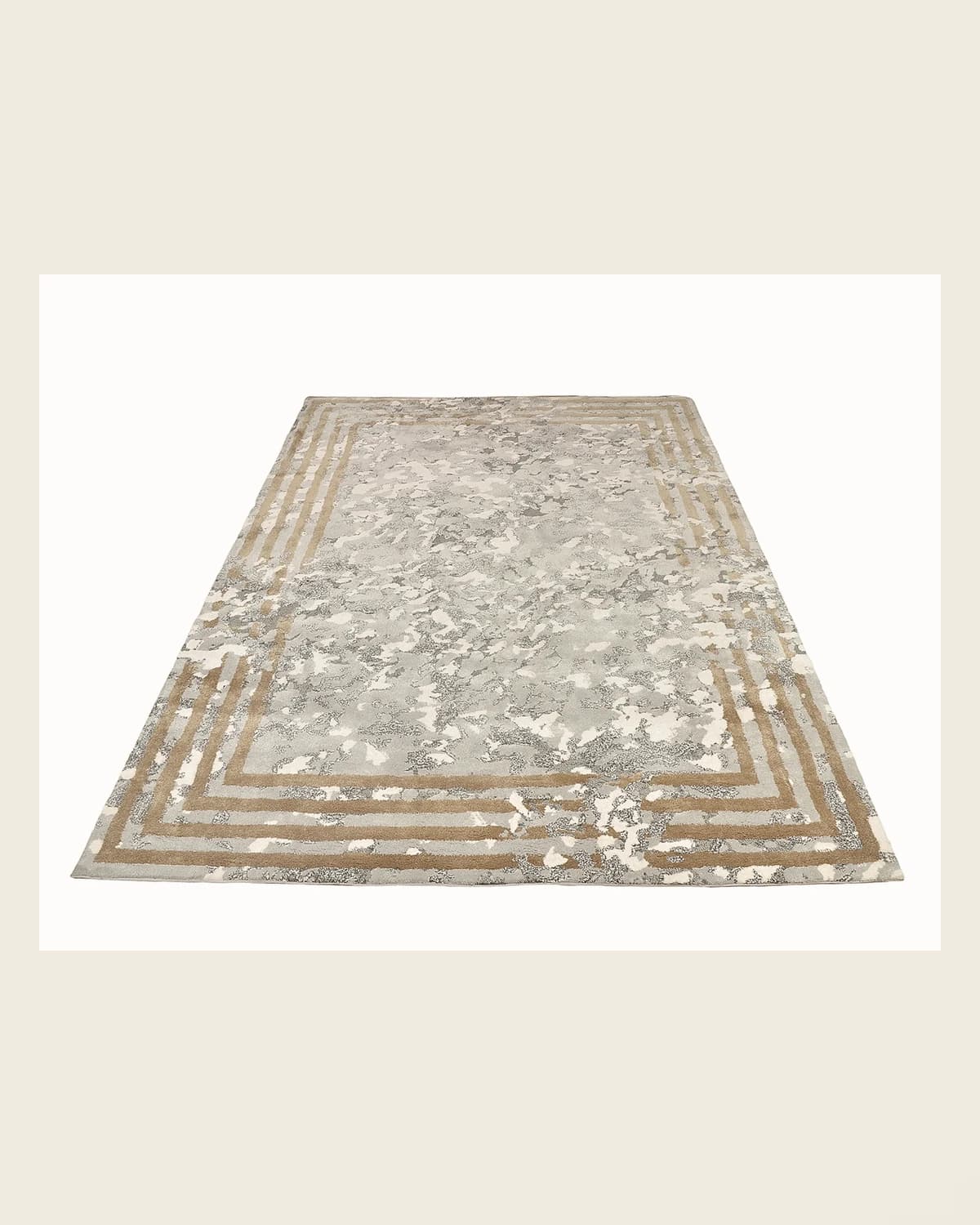 Silk Sensual Design Gray Gold Carpet — TUTA — 3