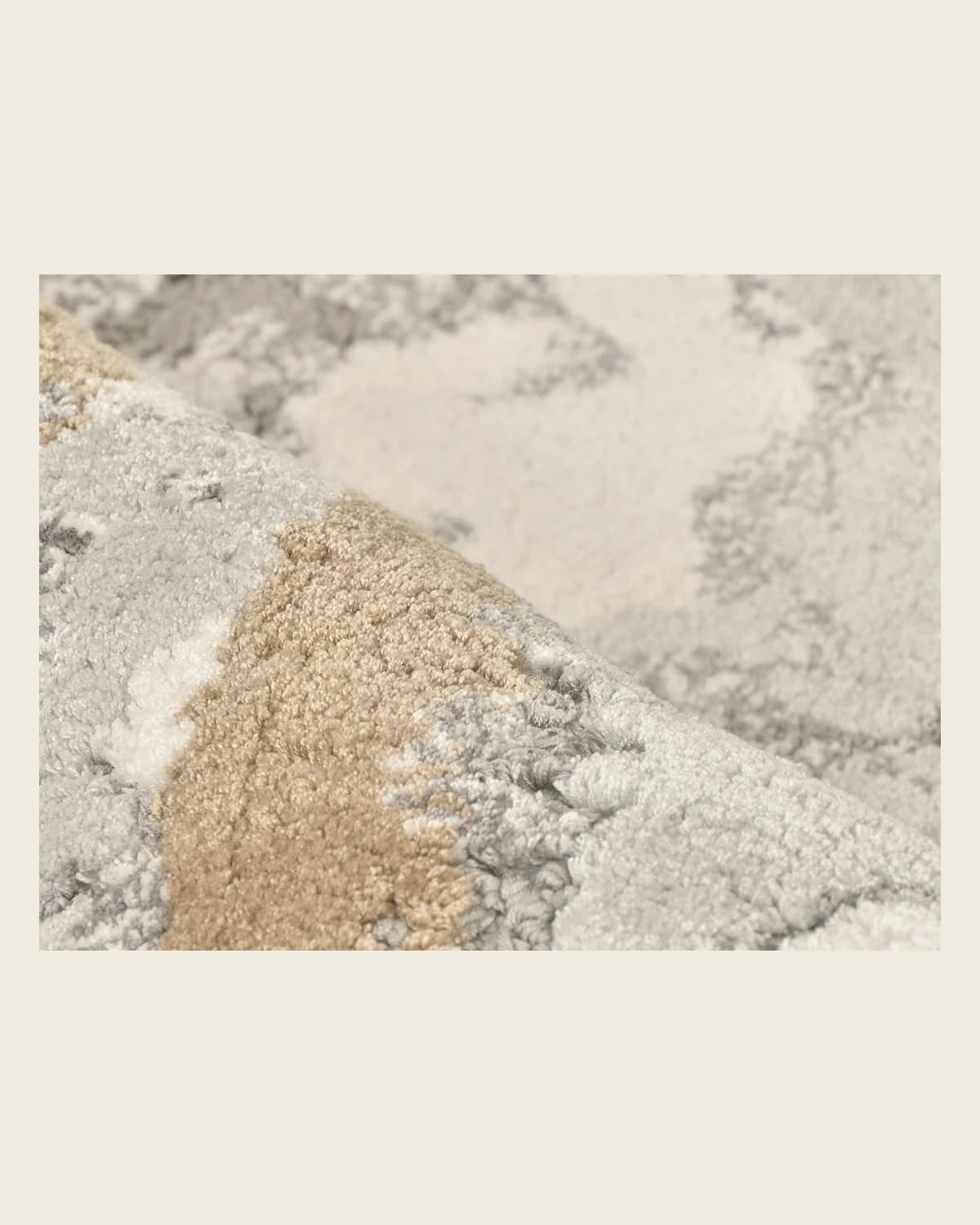 Silk Sensual Design Gray Gold Carpet — TUTA — 5