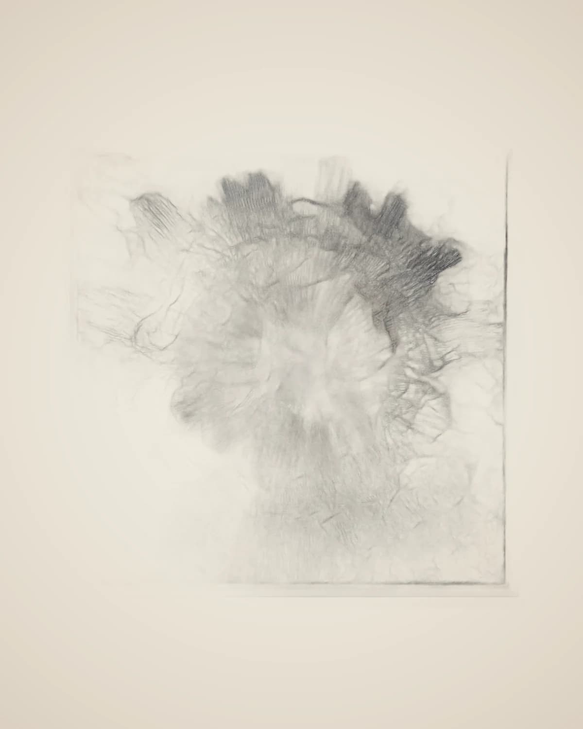 Spektakuläres, strukturiertes, mehrfarbiges Ölgemälde im Format 103 x 103 cm — TUTA — 2