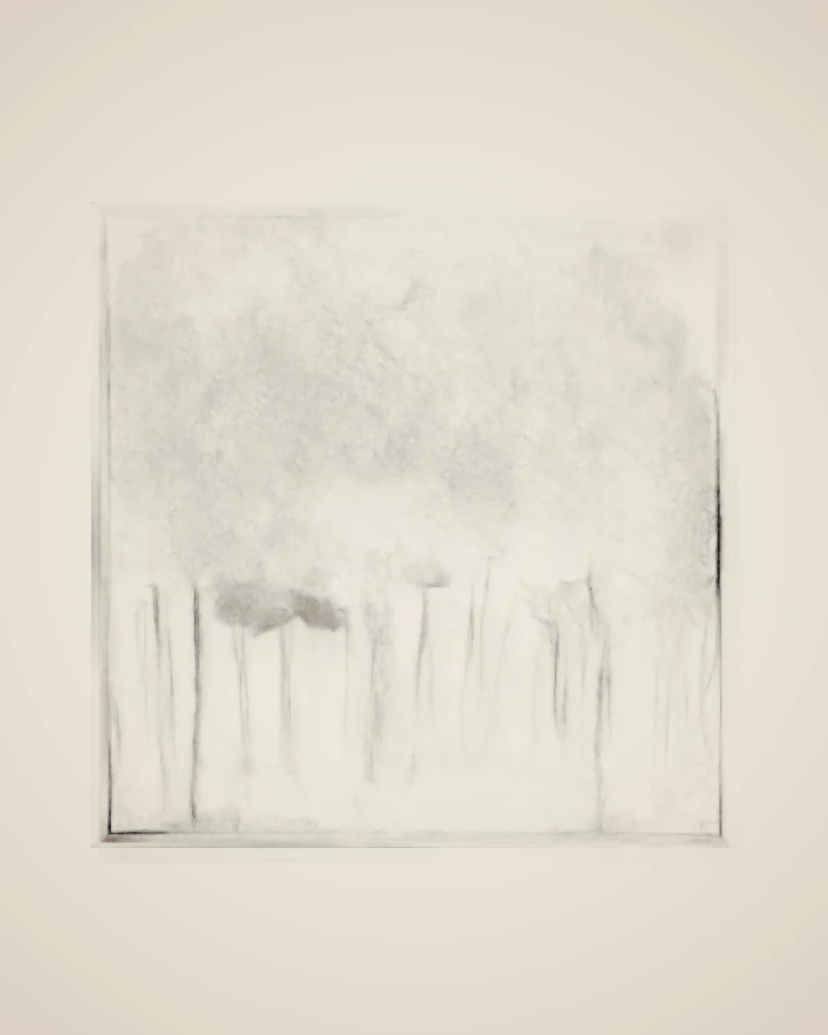 Frühlings-Ölgemälde, strukturiertes Baumgemälde mit Herbstmotiv, 93 cm x 93 cm — TUTA — 2