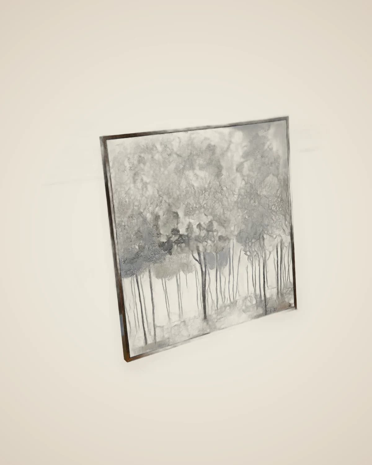 Frühlings-Ölgemälde, strukturiertes Baumgemälde mit Herbstmotiv, 93 cm x 93 cm — TUTA — 3