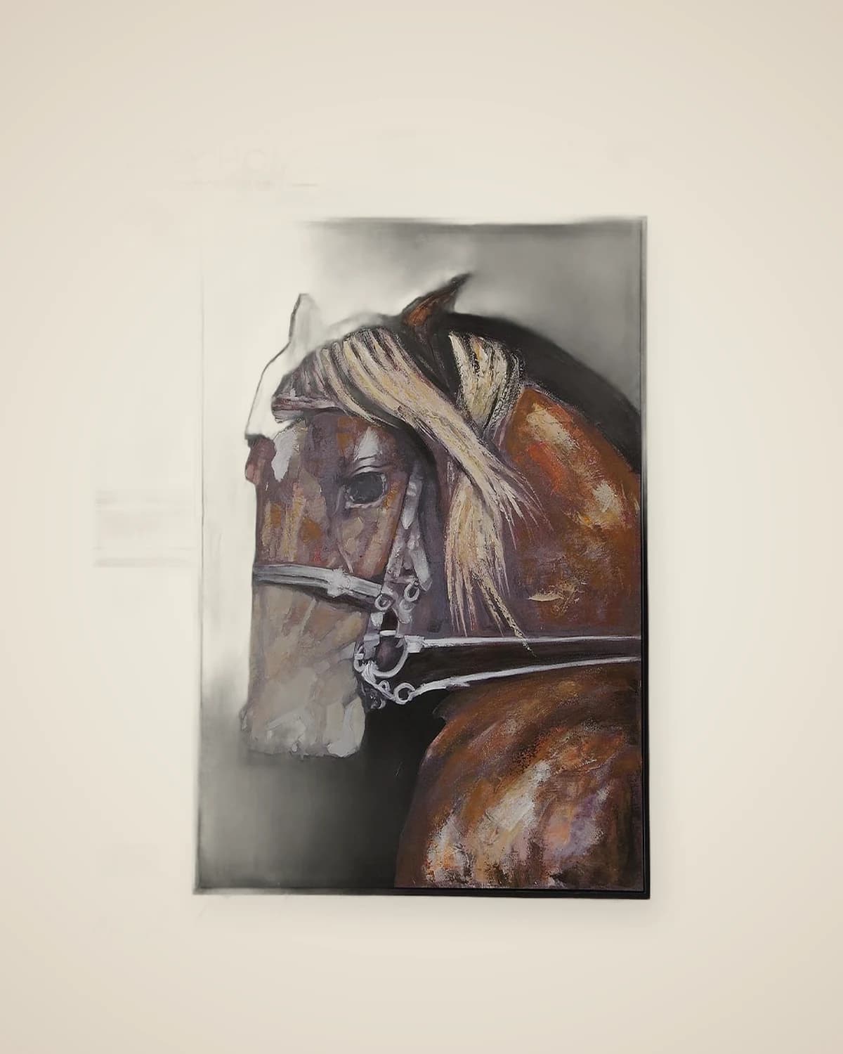 Thai Horse Themed Oil Painting Textured Painting — TUTA — 3
