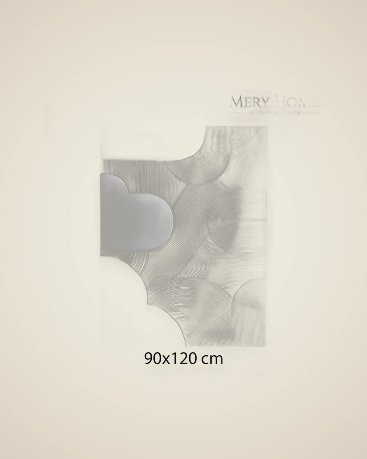 Der Traum von Weiß – Strukturiertes handgefertigtes abstraktes Ölgemälde 90 x 120 cm — TUTA — 4