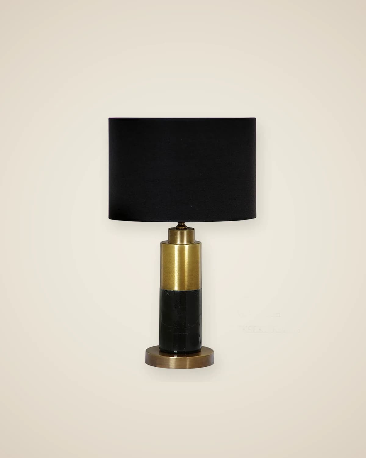 Trio-Modell mit modernem Lampenschirm aus schwarzem Marmor und Antikgold — TUTA — 4