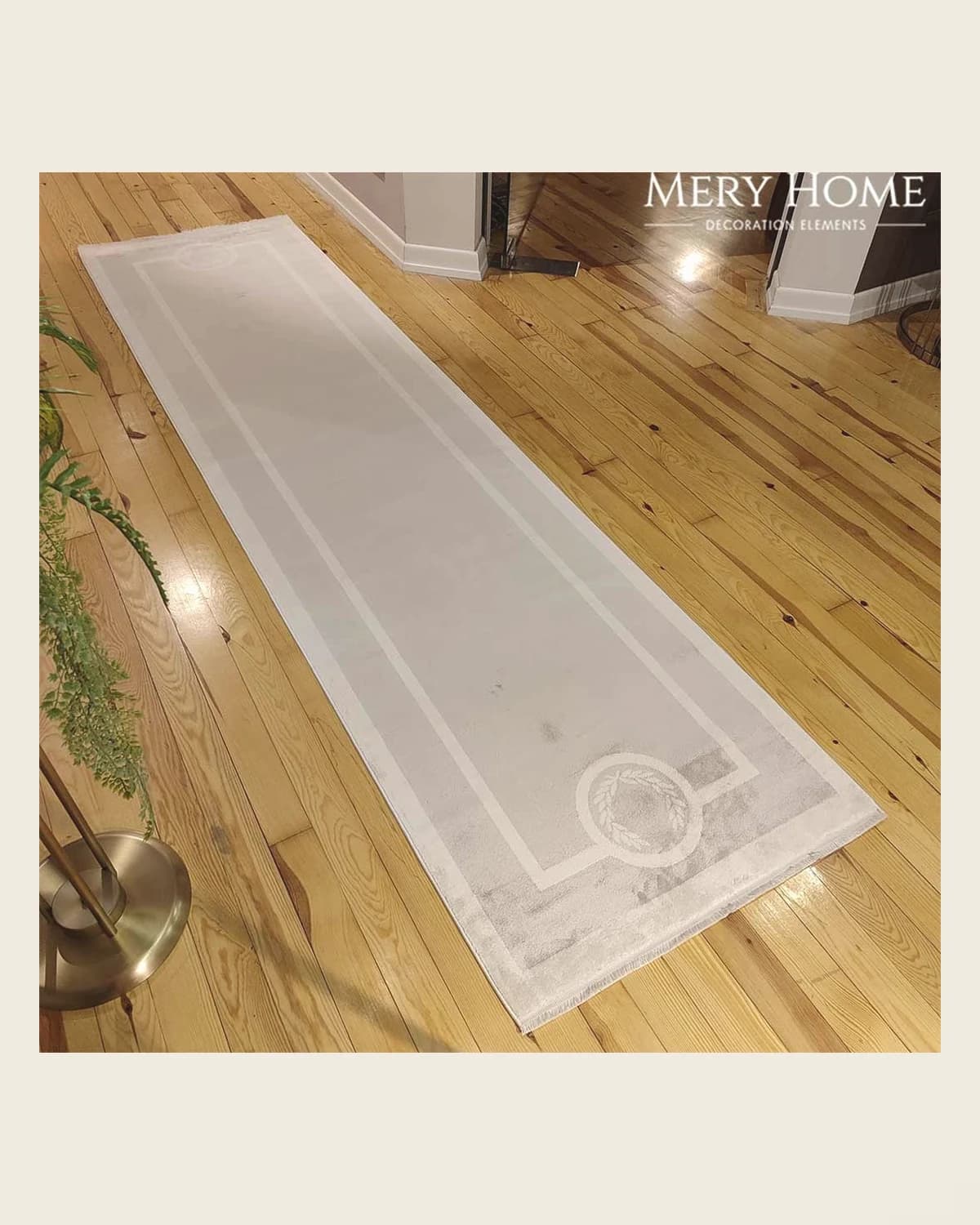 Viskosegarn, modernes Design, dekorativer Läuferteppich, 310 x 80 cm — TUTA — 4