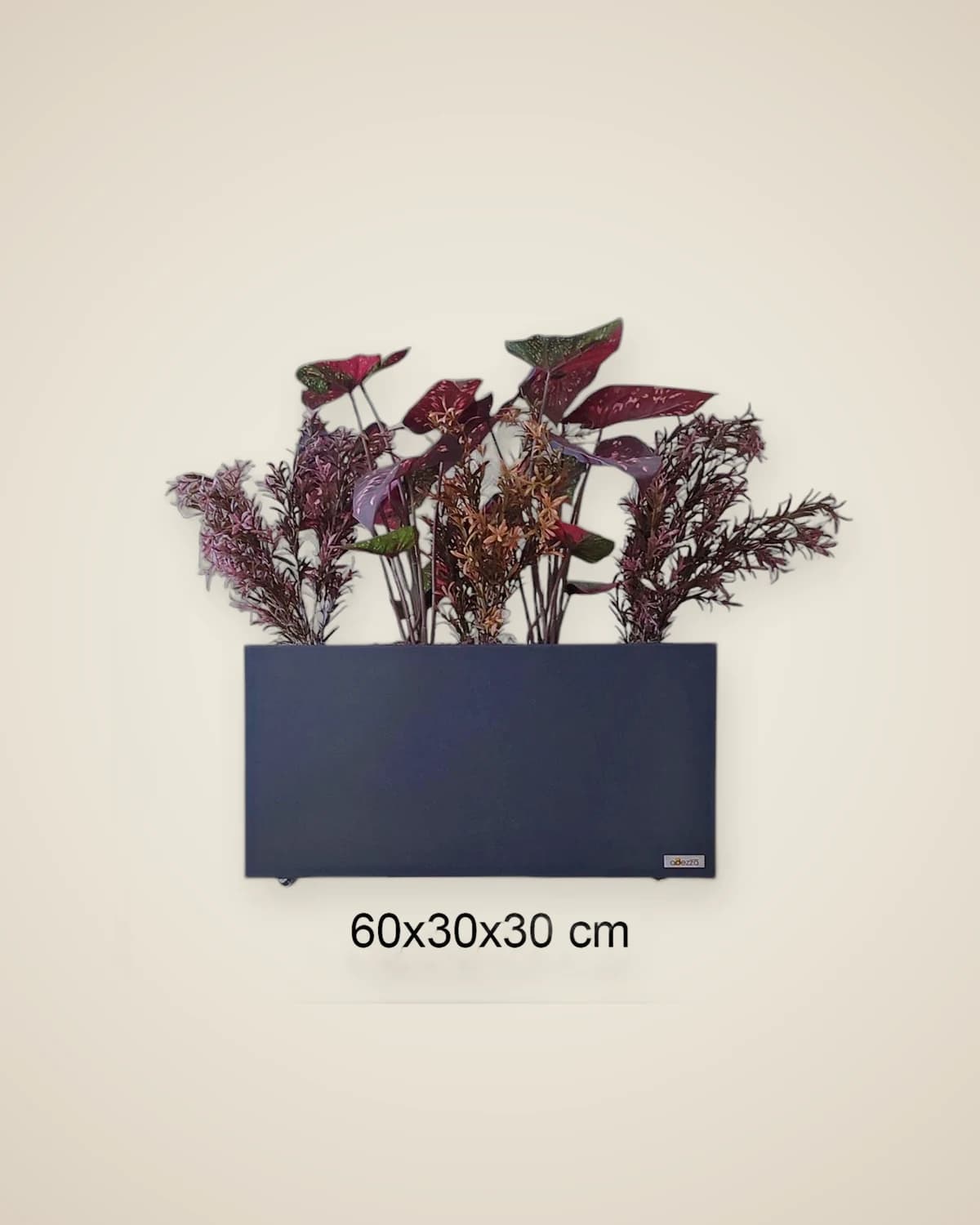 Передвижной декоративный металлический цветочный горшок Zen Garden — TUTA — 3