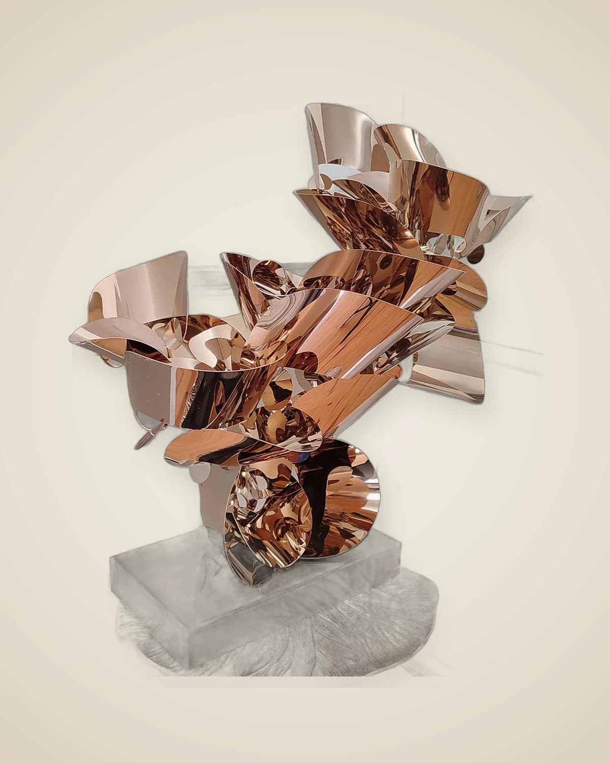 Zenith-Tischzubehör aus Edelstahl mit abstraktem Design — TUTA — 3